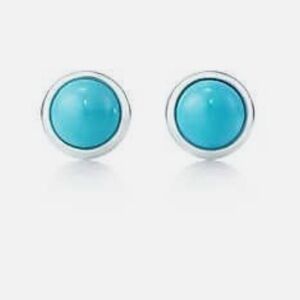 Elsa Peretti (Tiffany) Color by the Yard Turquoise and Sterling Silver Earrings